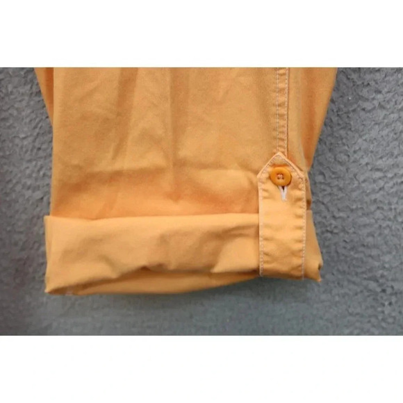 Land's End Women's Orange Pants-Tabs to Roll Up-Size 14P - Picture 3 of 9